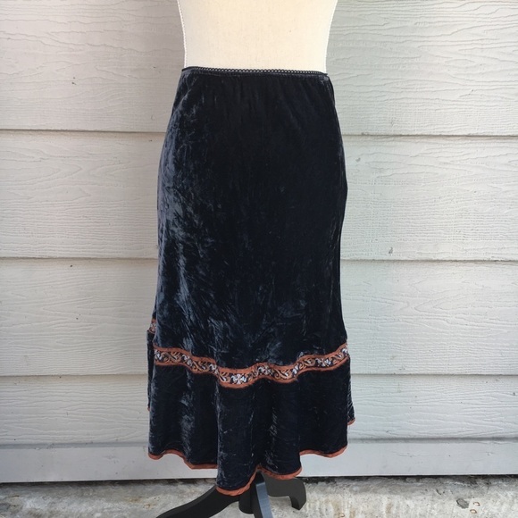 Moth • Vintage Gray Elastic Waistband Skirt-Size S - Picture 1 of 7